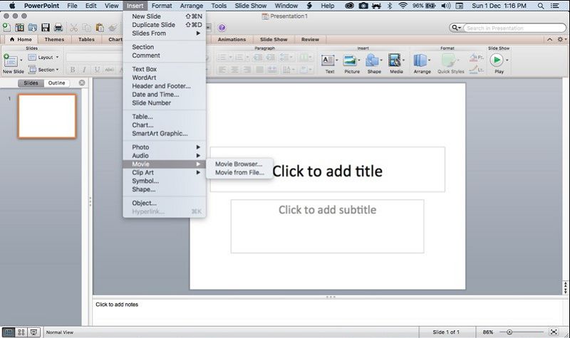 embed a youtube video in powerpoint 2010 for mac